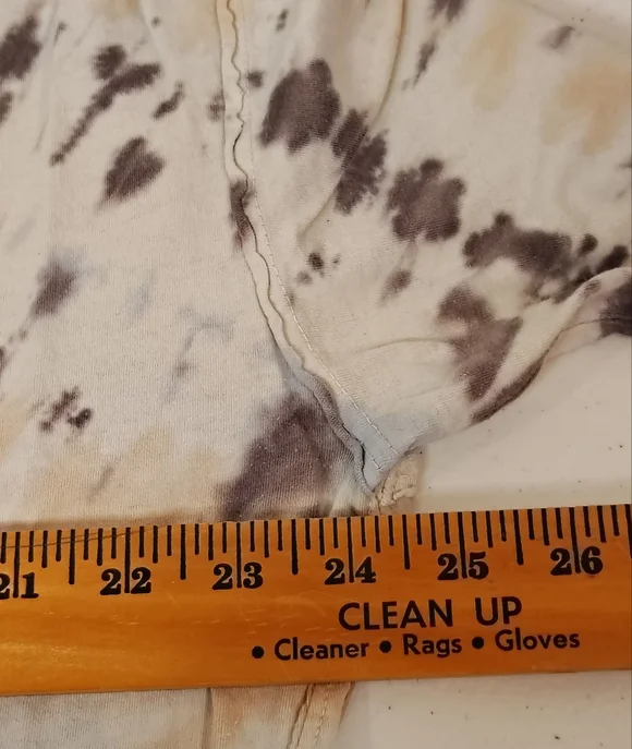 EASEL WOMENS LARGE TIE DYE TSHIRT 100% COTTON GRUNGE DISTRESSED CASUAL - Picture 5 of 7